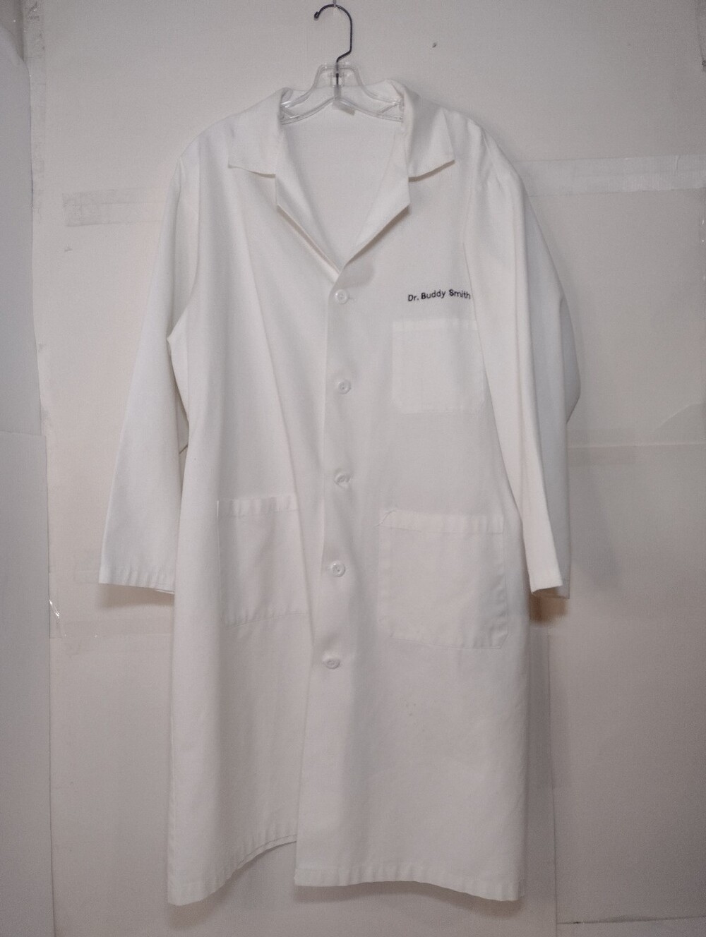 Medline White Men's Lab Coat Shirt - Lab Coat. Long Scrub.